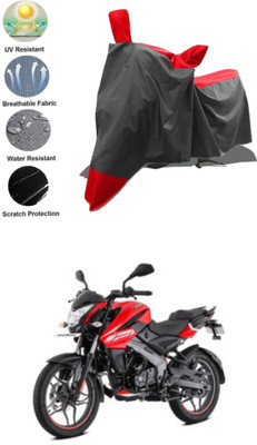 Mdstar Waterproof Two Wheeler Cover for Bajaj(Pulsar NS125, Red, Black)