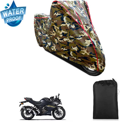 PAGORA Waterproof Two Wheeler Cover for Suzuki(Gixxer SF 250, Yellow)