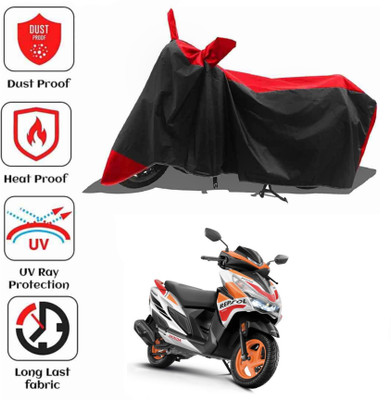 AIKOZIYA Waterproof Two Wheeler Cover for Honda(Grazia, Black, Red)