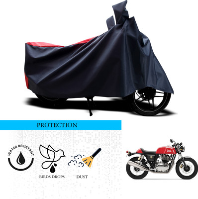 ANTHUB Waterproof Two Wheeler Cover for Royal Enfield(Continental GT, Black, Red)
