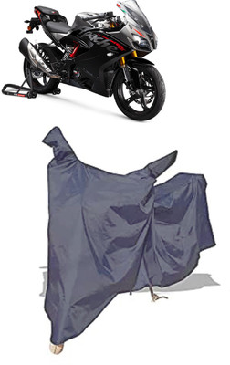 Amexride Two Wheeler Cover for TVS(Apache RTR 310, Grey)