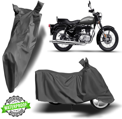 NG Auto Front Waterproof Two Wheeler Cover for Royal Enfield(Bullet 350, Grey)