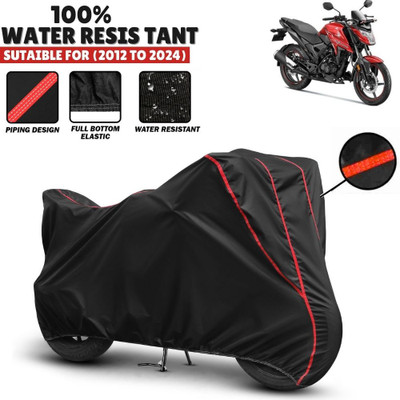 Mwiss Waterproof Two Wheeler Cover for Honda(Xblade, Black, Red)
