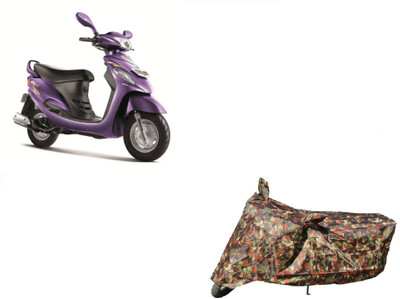 Anlopeproducts Waterproof Two Wheeler Cover for Mahindra(Duro, Red)