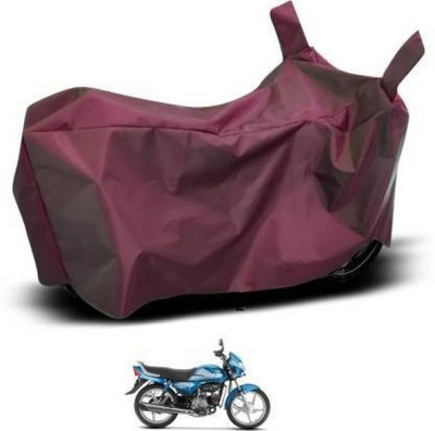 smwzxyu Waterproof Two Wheeler Cover for Universal For Bike(HF Deluxe, Maroon)