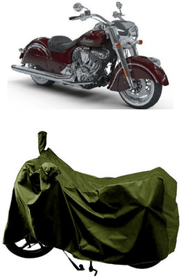 SUGASHRI Waterproof Two Wheeler Cover for Indian(Chief Classic, Green)