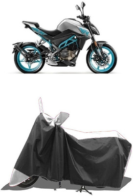 SUGASHRI Waterproof Two Wheeler Cover for CFMoto(300NK, White, Black)