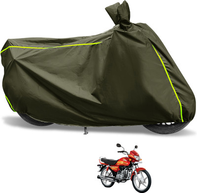 Euro Care Waterproof Two Wheeler Cover for Hero(CD deluxe, Green)