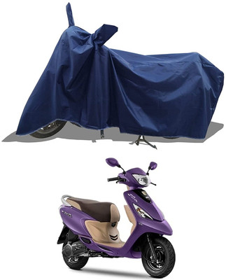 KEDIT Two Wheeler Cover for TVS(Zest, Blue)