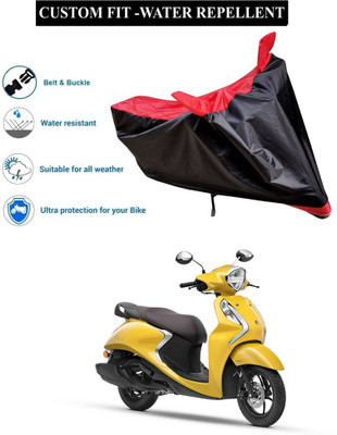 CODOKI Waterproof Two Wheeler Cover for Yamaha(Fascino BS6, Red)