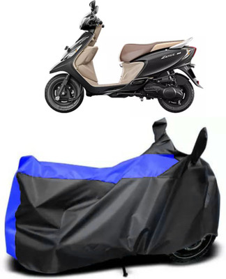 Mdstar Waterproof Two Wheeler Cover for TVS(Zest, Blue, Black)