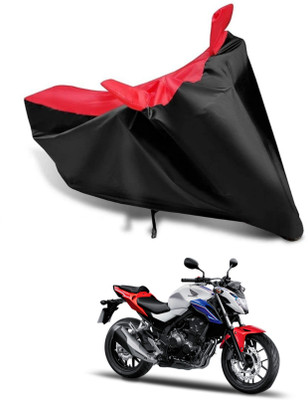 KEDIT Two Wheeler Cover for Honda(CBR 250R, Red, Black)