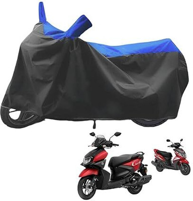 B R Enterprisez Waterproof Two Wheeler Cover for Yamaha(Ray-ZR 125FI, Black, Blue)