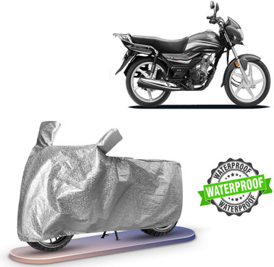 ROYAL AUTO MART Waterproof Two Wheeler Cover for Honda, Universal For Bike(CD 110 Dream, Silver)