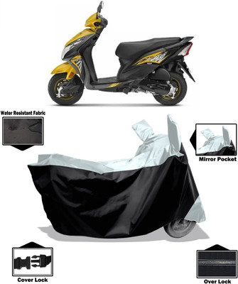 Amexride Two Wheeler Cover for Honda(Dio, White)