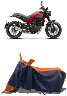 SUGASHRI Waterproof Two Wheeler Cover for Benelli(Leoncino, Orange, Blue)