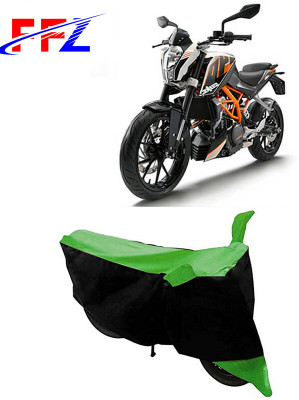 FFZ Two Wheeler Cover for KTM(Duke 390 ABS, Black, Green)