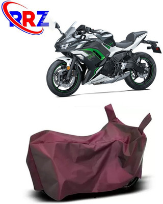 RRZ Waterproof Two Wheeler Cover for Kawasaki(Ninja 650, Maroon)