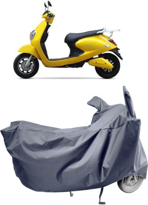 Amexride Two Wheeler Cover for Techo Electra(Emerge BS6, Grey)