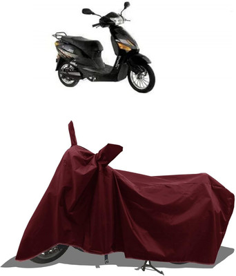 KEDIT Two Wheeler Cover for Hero(Electric Zippy, Maroon)