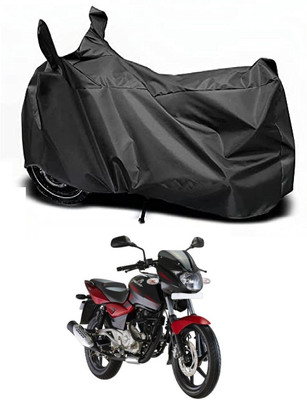 Auto Hub Waterproof Two Wheeler Cover for Bajaj(Pulsar 180 DTS-i, Black)