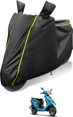 Auto Hub Waterproof Two Wheeler Cover for TVS(Zest, Black)