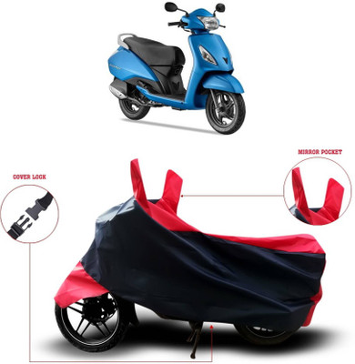 KEDIT Two Wheeler Cover for TVS(Jupiter, Red)
