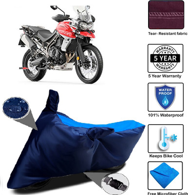 MISSION COLLECTION Waterproof Two Wheeler Cover for Triumph(Tiger 800 XCA, Blue)