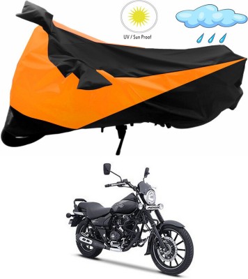 Ascension Two Wheeler Cover for Bajaj(Avenger Street 160, Orange, Black)