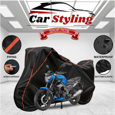 Car Styling Waterproof Two Wheeler Cover for TVS(Raider, Black)