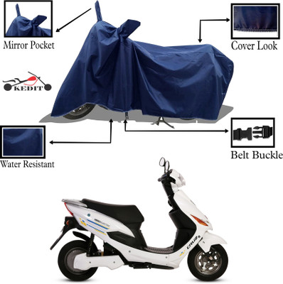 KEDIT Waterproof Two Wheeler Cover for Hero(Electric Cruz, Blue)