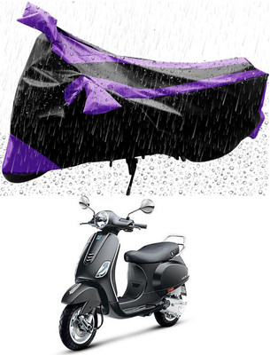 MWBB Waterproof Two Wheeler Cover for Piaggio(Vespa VXL 125, Black)