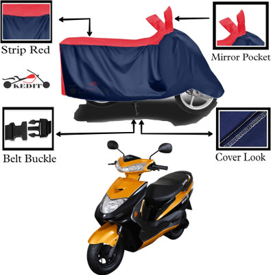KEDIT Two Wheeler Cover for Ampere(REO, Red, Blue)