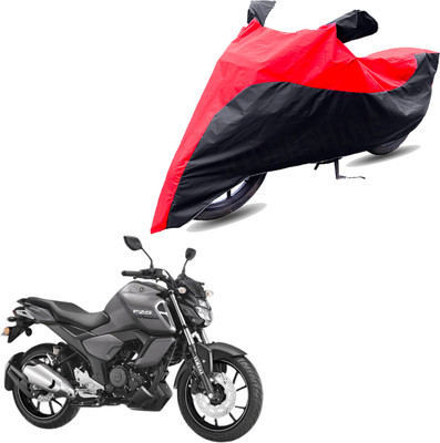 Motodreka Two Wheeler Cover for Yamaha(FZ S V3.0 FI, Red, Black)