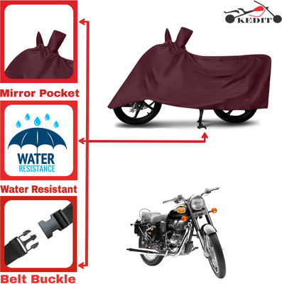 KEDIT Two Wheeler Cover for Royal Enfield(Bullet, Maroon)