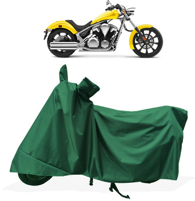 Tricway Two Wheeler Cover for Honda(VT 1300CX, Green)