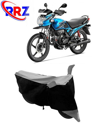 RRZ Waterproof Two Wheeler Cover for Hero(Passion Pro TR, Black, Grey)