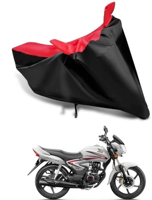 KEDIT Two Wheeler Cover for Honda(CB Shine, Red, Black)