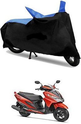 Mdstar Waterproof Two Wheeler Cover for Honda(Grazia, Blue, Black)