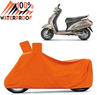 ROYAL AUTO MART Waterproof Two Wheeler Cover for Honda(Activa 6G, Orange)