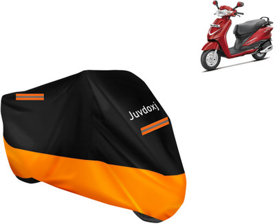 Juvdoxj Waterproof Two Wheeler Cover for Hero(Duet LX 110CC, Orange)