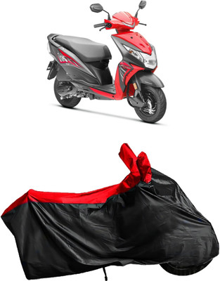 Autofly Waterproof Two Wheeler Cover for Honda(Dio, Red, Black)