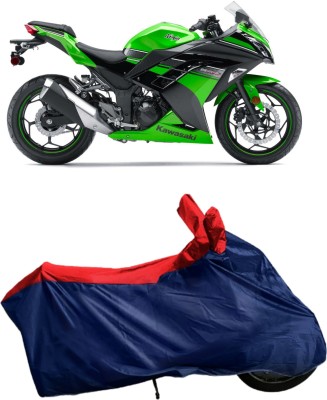 APNEK Waterproof Two Wheeler Cover for Kawasaki(Ninja 300, Blue, Red)