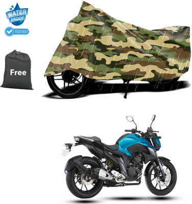 CODOKI Waterproof Two Wheeler Cover for Yamaha(FZ 25 BS6, Yellow)