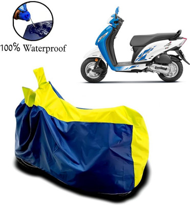 APNEK Waterproof Two Wheeler Cover for Honda(Activa i, Yellow, Blue)