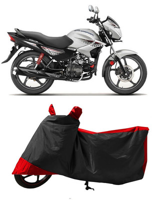 GROFATIK Two Wheeler Cover for Hero(Glamour BS6, Red)