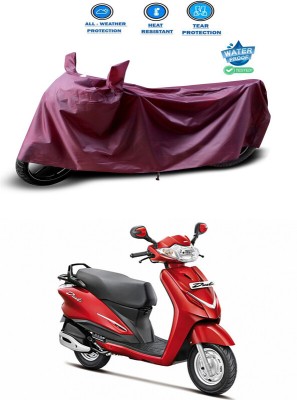 RWT Waterproof Two Wheeler Cover for Hero(Duet 125CC, Maroon)