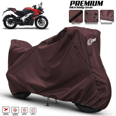 xodi Waterproof Two Wheeler Cover for Bajaj(Pulsar 200 NS DTS-i, Maroon, Black)