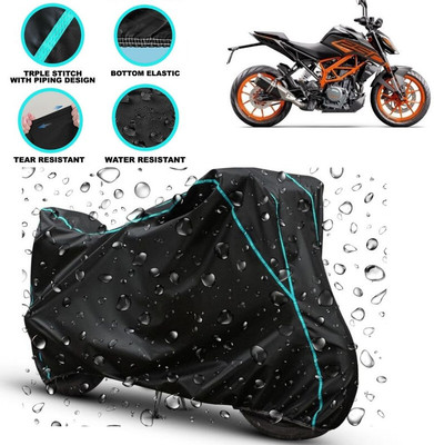 kerwa Waterproof Two Wheeler Cover for KTM(250 Duke, Black)