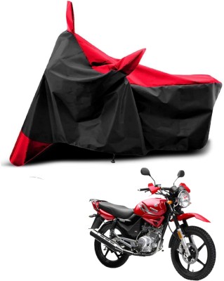 AASHTIK MART Two Wheeler Cover for Universal For Bike(YBR 110, Red, Black)